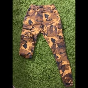 camo cargo pants